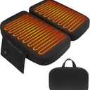 Heated Stadium Seats for Bleachers, Thicken Memory Foam Folding Heated Seat Cushion, Heating Camping Chair Seat Pad Cordless, Seat Warm for Office ChairPower Bank Not Include