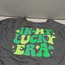 St Patricks Day Shirt Women in My Lucky Era Graphic Green Day Tshirt Irish Shamrock Paddy's Day Tee Tops, Size XXL