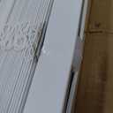 Lotus & Windoware Cordless, 2 Inch Faux Wood Blind, 70" Wide x 36" Long, Window Blinds, Blinds & Shades, Blinds for Indoor Windows, Embossed, Bright White