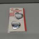 3 x Heart Shaped Blind Spot Mirrors for Cars  360 Adjustable Convex Side Mirrors for Blind Spot Detection  Cute Heart Design Stick-On Rearview Mirrors for Cars, SUVs & Trucks  Universal Fit