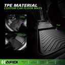 Floor Mats Custom for Chevy Trailblazer (AWD Only) 2021-2026 All Weather Protection TPE Heavy Duty Non-Slip Automotive Floor Liners Fits Front& 2nd Row Full Set Accessories, Black