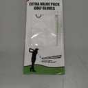 Pack of 3 FINGER TEN All Weather Grip Golf Gloves Men Value  for Left Handed Golfer, Hot Wet Rain Grip & Comfort Soft Glove for Premium Performance,, White, Medium/Large 