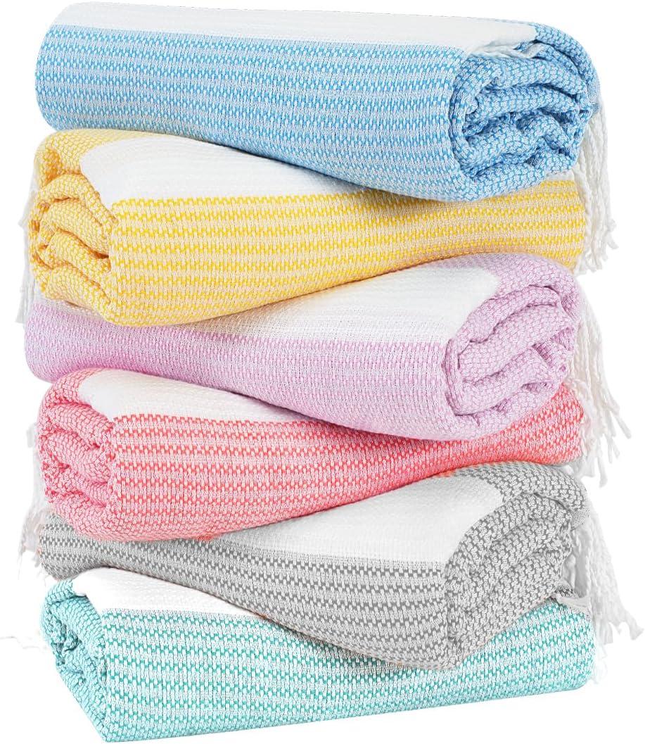Genovega 6 Packs Oversized Turkish Beach Towel 74"x38" Thin Quick Dry Sand Free Pool Swim Towels Large XL Adult Clearance Blanket Travel Vacation Accessories Essentials Multi Grey LightGreen Dot Genovega 6 Packs Oversized Turkish Beach Towel 74"x38" Thin Quick Dry Sand Free Pool Swim Towels Large XL Adult Clearance Blanket Travel Vacation Accessories Essentials Multi Grey LightGreen Dot