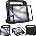 BMOUO Kids Case for iPad Air 11 inch M4 (2026)/M3 (2025)/M2 (2024), iPad Air 5th/4th Generation Case 10.9" (2022/2020), Shockproof Handle Stand iPad Air 11" M4/M3/M2/Air 5th/4th Gen Case, Black