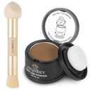 Root Touch Up Sets,Hairline Powder for Women Cover Up- Hairline Concealer for Thin and Thinning Hair, Water & Sweat Resistant,Contain Azonbey Makeup Brush (Dark Blonde, Med-Makeup Brush)