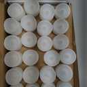Homemory 48-Pack Novelty Flickering Flameless Tea Lights Candles, 200+Hours Battery-Operated LED Fake Candles for Wedding Table Centerpieces,Proposal,Anniversary, White Base, 1.5'' H1.3''