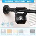 Shower Curtain Rod Bathroom Tension Rods 32 To 90 Inch Tension Curtain Rod Matte Black Shower Curtain Rod No Drill Spring Tension Rod,Rust Proof Anti Slip