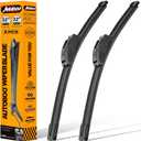 AUTOBOO 22 + 22 Windshield Wipers Replacement for F150 2025 2024 2023-2009,Silverado 1500 2024-2019,Sierra 1500 2024-2019,RAM 1500 2018-2011 Original Factory Quality J/U Hook