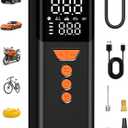 Tire Inflator Portable Air Compressor, 150PSI Cordless Air Pump for Car Tires with Auto Shut-Off, Portable Tire Pump for Car, Bike, Motorcycle and Balls