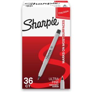 Sharpie 24390235 Permanent Marker Ultra Fine Tip Black Ink 36/Box (2082960)