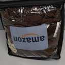 ULTICOR Squared Jacquard Design Reclining Loveseat with Middle Console Slipcover, 8-Piece Stretch Sofa Covers, 2 seat Loveseat Recliner Cover, Washabl (Loveseat With Console Recliner Cover, Chocolate)