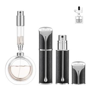 Travalo AQUA Refillable Perfume Atomizer, 5ml Travel Perfume Bottle with Easy Bottom Refill, Leak-Proof Mini Cologne Sprayer, TSA-Approved Pocket Fragrance Spray for Women & Men,1 Piece (Black)
