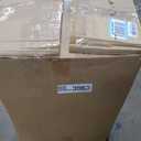 JAMFLY Bar Stools Set of 2, Leather Adjustable Barstools Counter Height Modern Bar Stools, Island Chairs Set of 2 for Kitchen, Brown