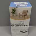 24 Pcs Chair Leg Floor Protectors for Hardwood Floors Silicone Covers Felt Pads Furniture Leg Caps Anti-Scratch Reduce Noise Fit (1-5/16" to 2")