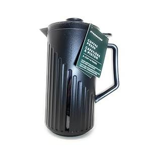 Starbucks COFFEE PRESS DUAL FILTER, French Press Coffee Maker, 8-Cup, Black