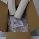 White Linen Lampshades Set of 2 Large, Drum Lamp Shade 16" Top x 16" Bottom x 12" High (Spider) Modern Lamp Shades for Table Lamps & Floor Lamp - Lampshades Replacement,Required Assembly -By GO&SO