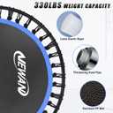 Newan 40"-48" Silent Mini Trampoline Fitness Trampoline Bungee Rebounder Jumping Cardio Trainer Workout for Adults-Max Limit 330lbs