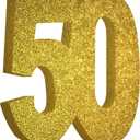 50th Birthday Decorations for Men and Women,50th Anniversary Decorations,Gold Glitter 50th Birthday Party Centerpieces for Table Decorations,50 Table Topper Decor