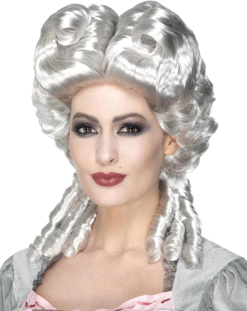 Smiffys Women's Deluxe Gothic Alice Wig (White)