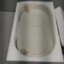 Elevated Ceramic Dog Bowl Set - Double Dog Feeding Bowls with Stand Splash Proof - Raised Dishes for Food and Water - Ideal for Small to Medium Dogs - 2 x 850 ml - 28.74 oz (Grey)