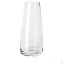 Aoderun Glass Vase for Flowers Modern Vases Home Decor Unique Flower Vase for Bouquet 8.7" Centerpiece Vase Decor Room,Bedroom,Living Room,Library,Office,Table,Entryway,Modern Farmhouse(Clear)