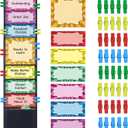 ZKOO Student Behavior Clip Chart for Classroom Management Kids Track Reward Pocket Chart Hanging Creative Bulletin Board Teacher Supplies for Preschool Class Must Haves, Classroom Homeschool