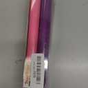 Flameless Advent Candle Set 4-Piece LED Advent Taper Candles Purple and Pink - Soft White Flickering Flame - Remote Control