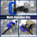 23Pcs Ball Joint Press Kit, Heavy Duty Master Ball Joint Removal Tool, U Joints and Brake Pins, Compatible with 2WD and 4WD Vehicles (Blue)