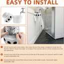 [Upgraded]AMI PARTS TDIDVKZW Indoor Dryer Vent Kit with 4-Inch by 5-Foot Proflex Duct, White, 4 Inch