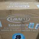 Graco Extend2Fit Convertible Car Seat, Rear and Forward Facing Car Seat with Adjustable Extension Panel for Extra Legroom, Great Gift for Baby Shower or Baby Registry, Gotham, Manufactured Date 12/19/2026