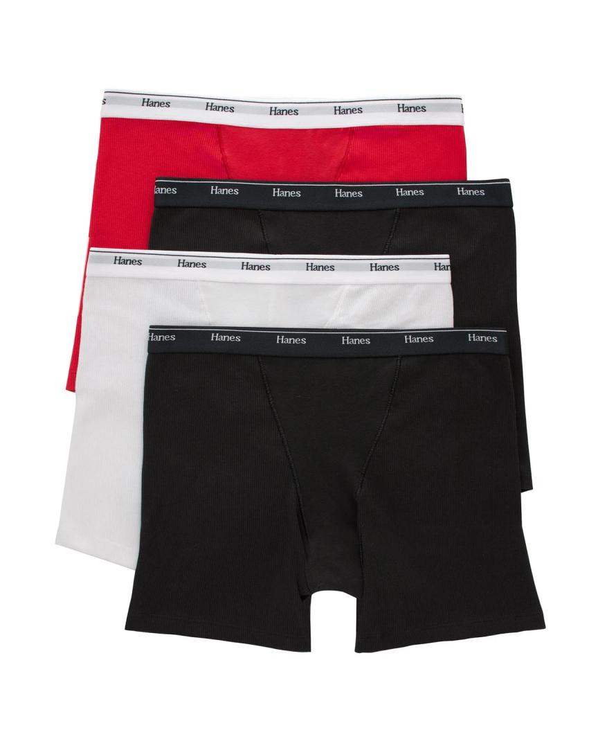 Hanes Originals Women's Mid-Thigh Boxer Brief Underwear, Breathable Cotton, Size 6