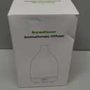 InnoGear Oil Diffuser, 300ML Ceramic Diffuser for Essential Oils Handcrafted Aromatherapy Diffuser Ultrasonic Cool Mist Humidifier with 4 Timers Waterless Auto Off for Room Office, White Base, Large