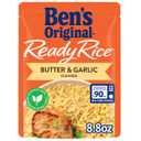 BEN'S ORIGINAL Ready Rice Butter and Garlic Flavored Rice, Easy Dinner Side, 8.8 oz Pouch (Pack of 12) (EXP 06/30/27)