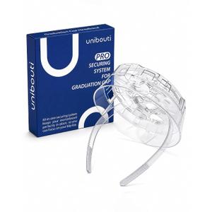 Original Graduation Cap Headband Insert, Secure Your Grad Cap & Preserve Curly, Natural, and All Hairstyles on Graduation Day (Clear)