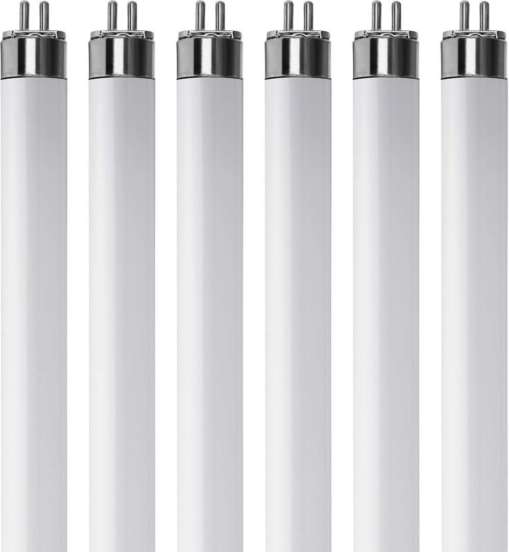 (Pack Of 6) F8T5/D - T5 6500K Daylight - 8 Watt - 12" Super Long Life Light Bulbs