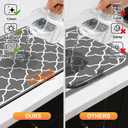 Dish Drying Mats for Kitchen Counter, Waterproof Coffee Mat for Countertop, Under Sink Mats, Coffee Bar Mat Accessories (16" x 21.6")