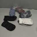 5 Pairs Winter Ski Mittens Kids Waterproof Warm Snow Gloves for Boys Girls Cold Weather Outdoor Activities (White, Light Gray, Light Brown, Brown, Dark Gray, Black, 5-8 Years)