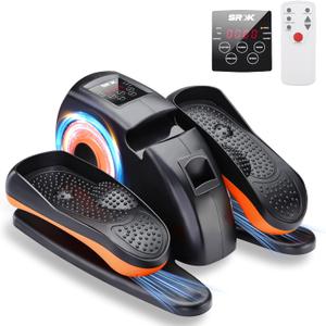 Under Desk Elliptical Machine, Electric Ellipse Leg Exerciser As Seen On TV with 12 Speed for Seniors,Portable Foot Leg Exerciser, Mini Seated Pedal Exerciser for Home Office