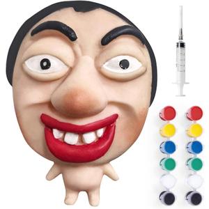 2-in-1 Adult Stress Relief Pop Toy, Refillable Pimple Popping Squishy, Reusable Eco-Friendly Silicone Sensory Stress Toy for Anxiety Relief (Style 4)