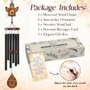 FLAGWIX Sympathy Gifts for Loss of Loved One - Memorial Angel Wind Chimes 32" for Outside - Remembrance & Bereavement Gift Ideas, Condolence Memorial Gifts for Loss of Mom Dad, Ideal for Funeral