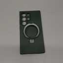 for Samsung Galaxy S24 Ultra Case with Magnetic Invisible Stand [Compatible with MagSafe] Military Drop Tested [Full Camera Protection] Silicone S24 Ultra Case for Women Men 6.8'',Black