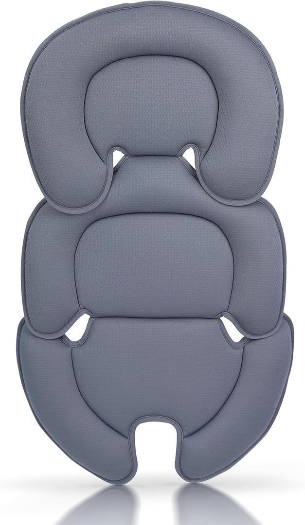 Innokids Infant Car Seat Insert, Car Seat Head and Body Supports for Babies, Soft Car Seat Insert Cushion Pad Suit for Infant Car Seats and Baby Strollers(Grey)