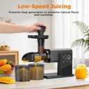 Cold Press Juicer Machines, Slow Masticating Juicers with LED Smart Touch Screen, Professional Extractor for Leafy Greens, Kale & Fibrous Vegetables, 2 Modes & Reverse, BPA-Free