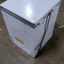 Midea MERC05C4BAWW Chest Freezer, 5.1 Cubic Feet Freezer With Removable Basket, Interior LED Light, Adjustable Temperature, For Kitchen Apartment Office, White