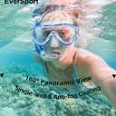 EverSport Swim Goggles Adult with Nose Cover, Anti-fog Clear Diving Mask Wide View No Blurring for Men Women Youth