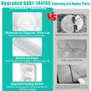 Upgraded DA97-14474C DA97-14474A Refrigerator Ice Maker Replacement Compatible with Samsung Ice Bucket Parts RF25HMEDBSR, RF28HMEDBSR, RF263BEAESR, RF265BEAESR Ice Bin Tray Ice Container