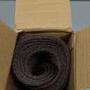 FunWheat Round Braided Placemats Set of 6 Table Mats for Dining Tables Woven Washable Non-Slip Place mats 15 inch (Brown, 6pcs)