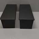 2-Pack Black 13inch Pullman Loaf Pan with Lid, Premium Non-Stick Coating Bread Pan, PFTE and PFOA-Free, Safe and Healthy Baking for Homemade Bread with Family-sized