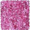 Dingion 59 Feet Christmas Tinsel Garland Metallic Twist Ornaments Hanging Glitter Xmas Garland for Christmas Tree Indoor Outdoor Decoration Party Supplies (Light Pink)
