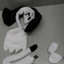 U-Goforst 5PCS Puppy Dog Ears Costume Set Floppy Headband Nose Tail Bowtie Paw for Adult Halloween Cosplay Accessories